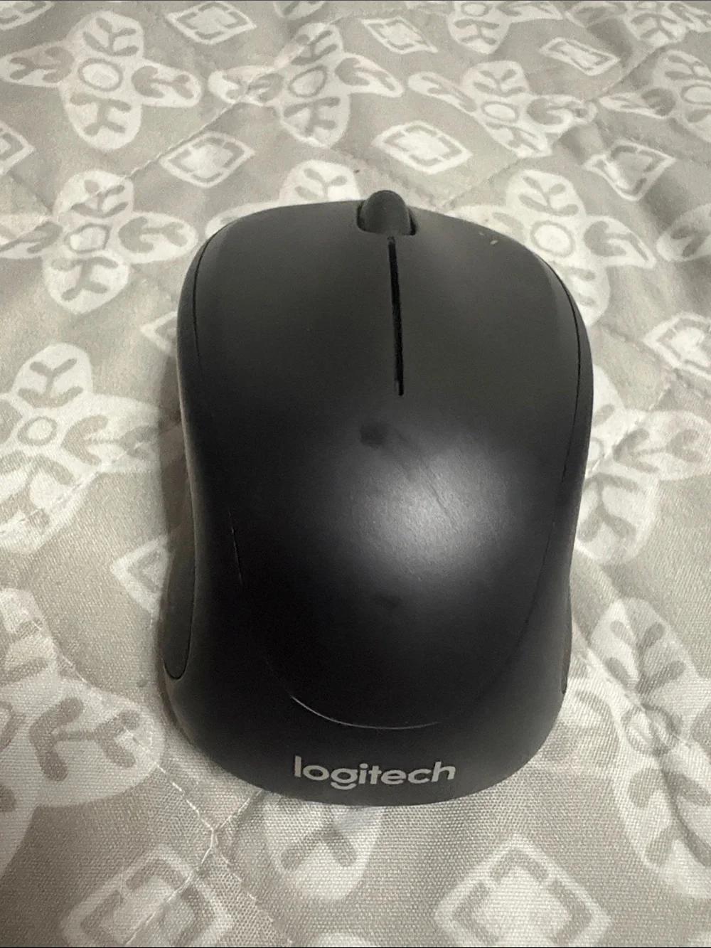 Logitech Black Wireless Optical Mouse - Compact Ambidextrous Design